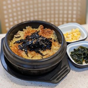 Baked Miyeok Bokkeumbap with Vegan Cheese at Saute Saranghae in East Singapore