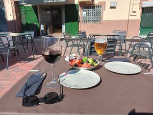 The sunny terrace! at EL CAÑIZO de Carmen in Albacete