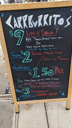  at Carrburritos in Chapel Hill