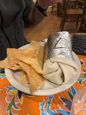Stuffed vegan burrito.   at Carrburritos in Chapel Hill