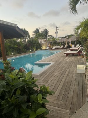 View from the restaurant   at Naboo Restaurant in Roatan