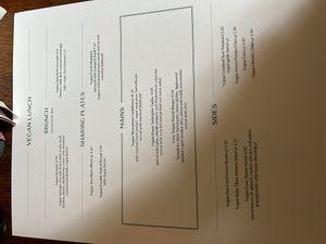 Menù vegano   at Cosy Club  in Oxford