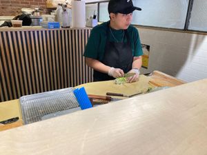 Making vegan sushi at Oh! Dahon in New York City