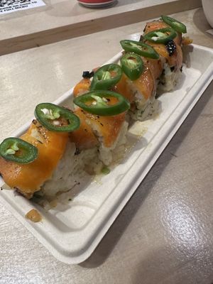 Carrot Lox Jalapeno Roll  at Oh! Dahon in New York City