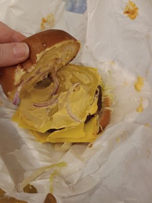 Double vegan burger at Vegan Passion in East London