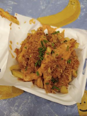 BBQ mayo fries at Vegan Passion in East London