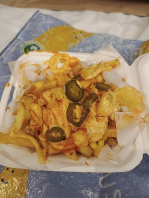 Hot passion fries (were meant to be passion fries but got the wrong order) at Vegan Passion in East London