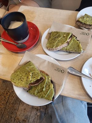 Avocado toast at Dose  in London