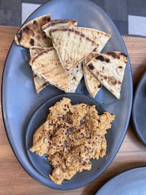 Hummus w/ pita   at BNA - The Titans Press Box in Nashville
