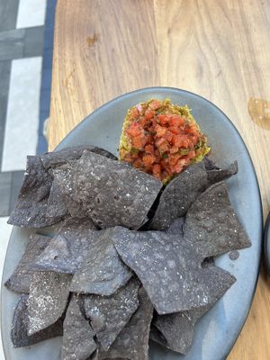 Guacamole w/blue chips   at BNA - The Titans Press Box in Nashville