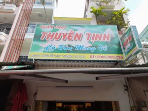 Sign outside at Thuyền Tịnh in Ho Chi Minh City