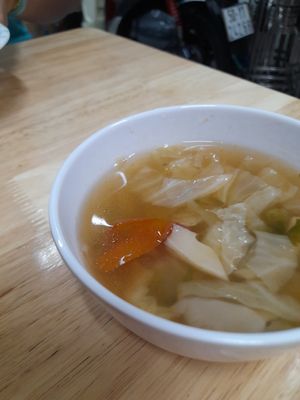 Free soup at Thuyền Tịnh in Ho Chi Minh City