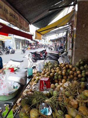 Street market outside at Thuyền Tịnh in Ho Chi Minh City