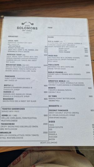  at Cafe Solomons in Hikkaduwa