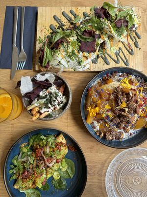 Pancakes, omelet, and whatever their bread dish was!   at SEIN  in Zurich