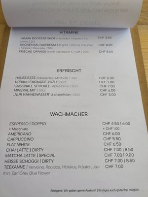 Der Hauseistee ist sehr lecker at SEIN  in Zurich