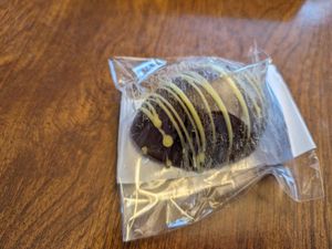 Peanut butter candy egg at Another Vegan Cookie - Pop Up in Columbus