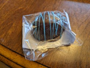 Cookies and cream candy egg at Another Vegan Cookie - Pop Up in Columbus