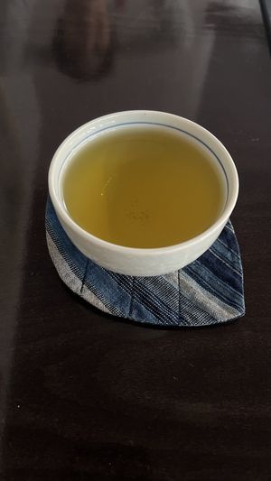 Green tea  at Restaurant Kinoko in Solsona