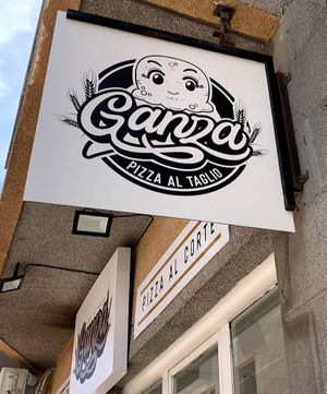 Logo at Ganza Pizza in Fuerteventura