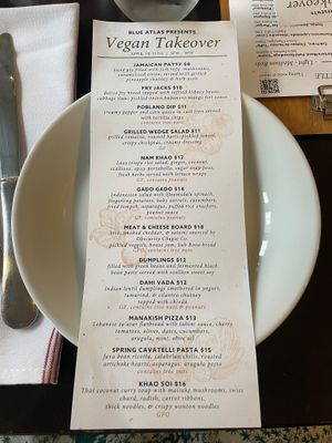 Wish they did vegan takeover nights more often!!!! at Blue Atlas Restaurant and Market  in Richmond