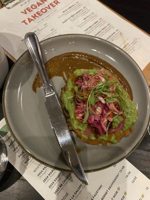 Portobello arepa  at Blue Atlas Restaurant and Market  in Richmond