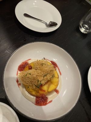 Peach Melba  at Blue Atlas Restaurant and Market  in Richmond