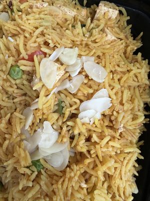 Tofu Biriani
gebratener Reis, vegan und glutenfrei  at Indisch Curry - Real Taste of India in Neu Wulmstorf