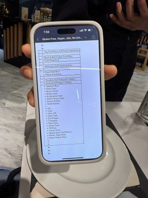 Jain menu pt 2  at Ishq in Toronto