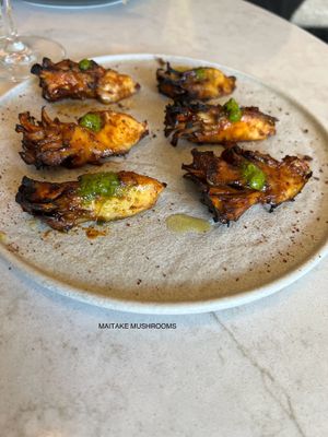 MAITAKE mushrooms  at PLANTA Cocina in Washington