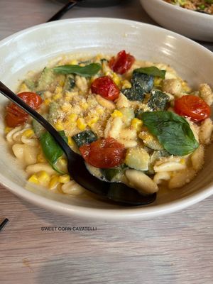 Sweet Corn CAVATELLI   at PLANTA Cocina in Washington