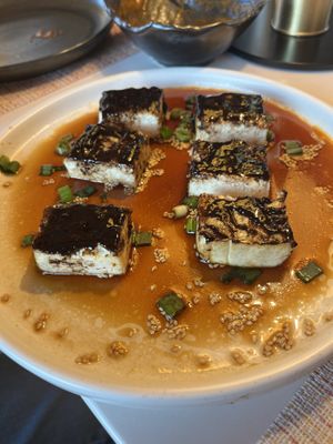 Black tofu  at PLANTA Cocina in Washington