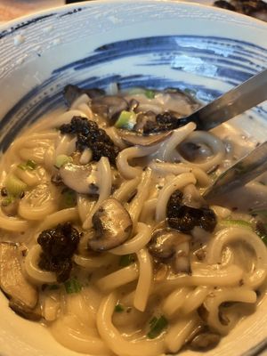Truffle udon 🍜   at PLANTA Cocina in Washington