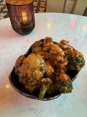 Bang bang 🥦 the photo does not do this dish justice!! 🧡🧡  at PLANTA Cocina in Washington