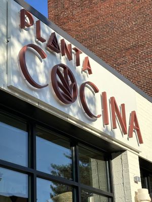Exterior sign   at PLANTA Cocina in Washington