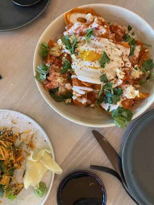 chilaquiles at Planta Cocina   at PLANTA Cocina in Washington