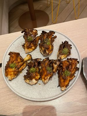 Bbq mushroom dish  at PLANTA Cocina in Washington