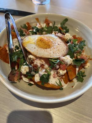 Chilaquiles  #Veganuary at PLANTA Cocina in Washington