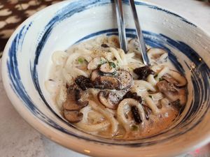 Udon noodles at PLANTA Cocina in Washington