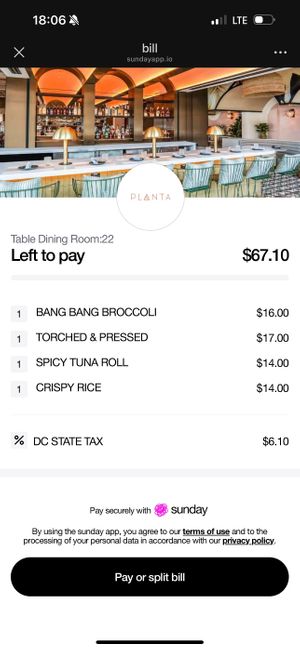   at PLANTA Cocina in Washington