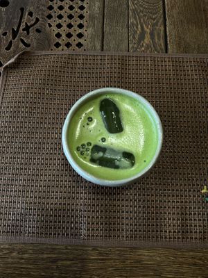 Iced matcha  at Interior de Té in Barcelona