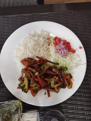 Vegetales en salsa de soya  at El Molino in Potosi