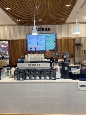 Say Gday to Vinny for your healthy vegan treats and great coffee   at Globar in Bondi Junction