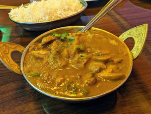 Mushroom curry. at Marigold Fine Indian Cuisine in Las Vegas