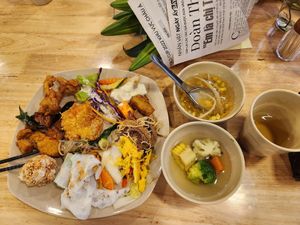 Buffet at Bồng Bềnh Buffet Chay in Hanoi