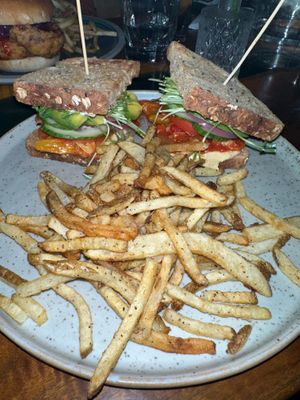 Vegan sando  at Insomnia Restaurant Bar Lounge in Toronto