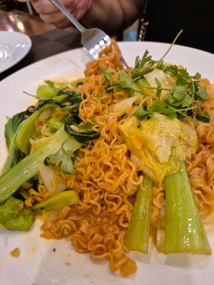 Vegetables with noodles at Nhà Hàng The Coral Anh's in Nha Trang