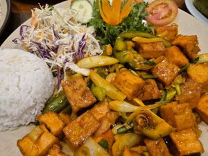 Lemon grass tofu at Nhà Hàng The Coral Anh's in Nha Trang