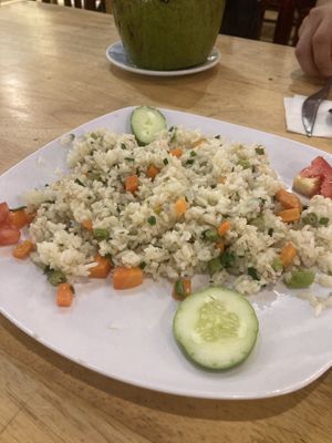 Fried rice with vegetables (omit egg)  at Nhà Hàng The Coral Anh's in Nha Trang