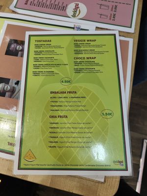 Carta comida at DEEKHGUI in Granollers